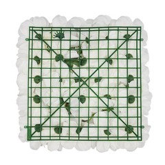 3D Flower Wall Panel 12pcs Artificial Flower Wall Background Silk Rose Mat