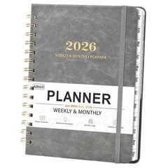2026 Planner – 2026 Planner Weekly and Monthly from Jan. 2026 – Dec. 2026, Grey