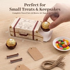 Mini Luggage Favor Gift Packaging Boxes