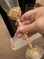 Things remembered “ Garden Trellis” Toasting, Wedding ,champagne Wine Flutes NIB