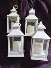 SOME NWT/USED: HUGE Wedding Decor Lot Miscellaneous Signage, Lanterns, Tulle