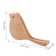 Unique Design Bird Shape Wood Acrylic Sign Holder Stand Wooden Menu Holders T…