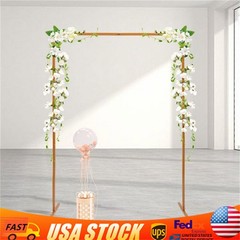 Wedding Arch Backdrop Metal Stand Square Flower Rack Frame Garden Party Decor US