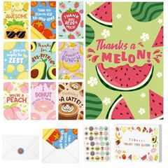 40 Pack Funny Thank You Cards with Envelopes & Stickers, 4×6 in Teacher App