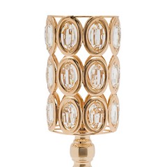 10pc 24″ Tall Gold Iron Crystal Beaded Vases Wedding Party Centerpieces Supplies