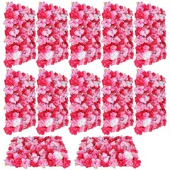 12x Artificial Flower Wall Rose Wall Diy For Wedding Background Wall Decor