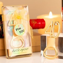 24PCS Gold Bottle Opener for Birthday Favors Gold Wedding Party Gifts 40th