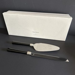 Vera Wang Wedgwood «With Love» Cake Knife & Server Set of 2 Wedding Gift Black