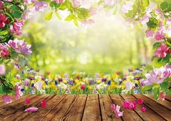 7x5FT Spring Backdrop Spring Backdrops for Photography Floral Backdrop Wall N…