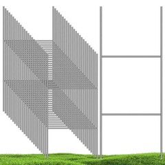 25 Pack Metal Yard Sign Stakes – 16.5×7 Inches, Real Estate Sale Signs, Custo…