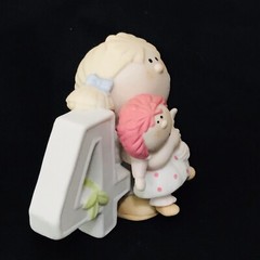 Cake Topper Four Year Old Girl Vintage Bumpkins Porcelain Doll