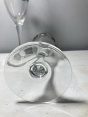 3D Doves Pewter Bride Groom Wedding Champagne Flute Glass