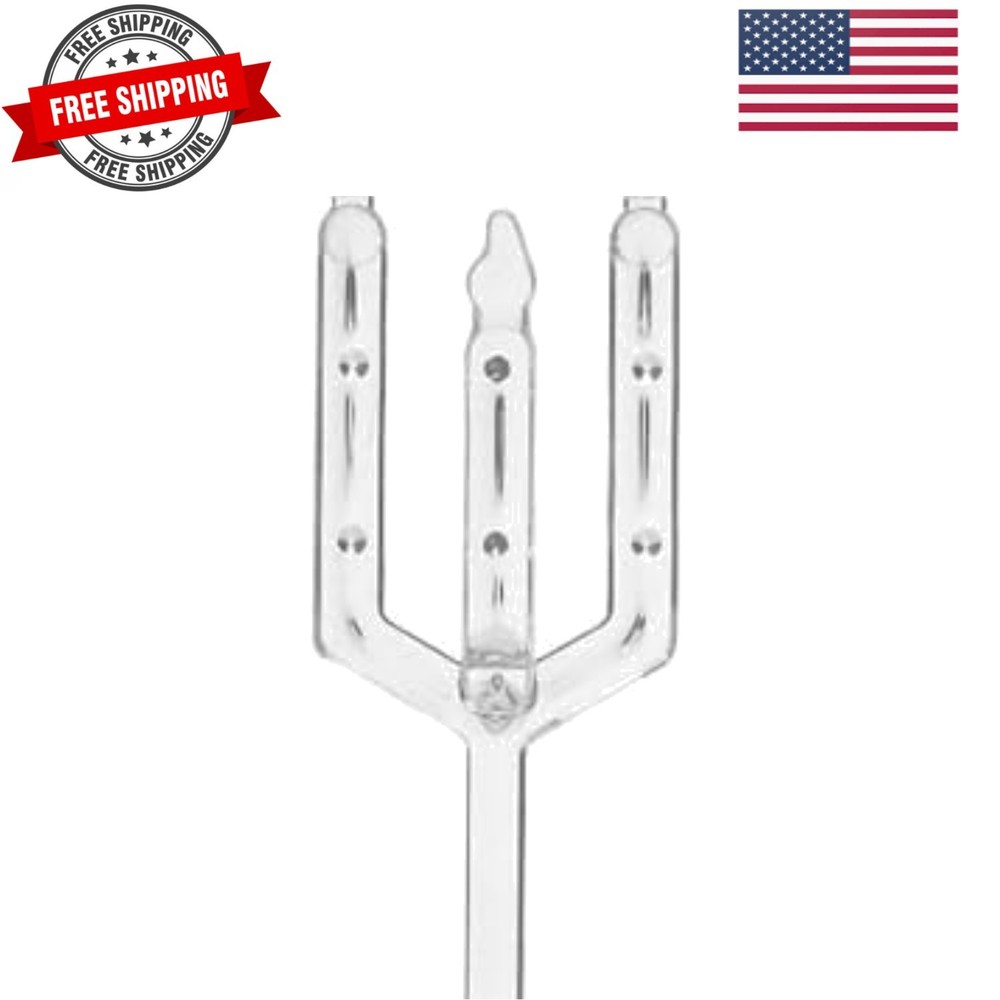 9″ Plastic Straight Head Floral Picks Card Holders for Weddings, Birthday Par…