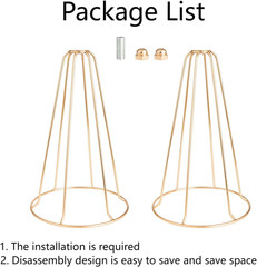 Gold Vases Centerpieces for Wedding Geometric Metal Flower Stand for Tables Bulk