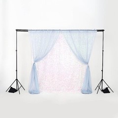 8×10 feet Black Triple Crossbar Adjustable Photo BACKDROP STAND Events Supplies