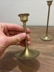 Vintage brass candle holder set of 3 home decor holiday Taiwan classic