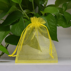 4×6 Inch Organza Gift Bags with Drawstring for Jewelry,Candy,Set of 100 Yellow F