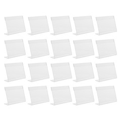 20 Pcs Price Display Card Tag Stands Displays for Prices Small Sign Holder