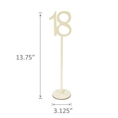 Wrapables Wooden Table Number Stands for Wedding, Parties, Holidays, Special Eve