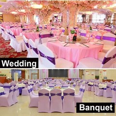 Gankar 100pcs Stretch Spandex Chair Sashes for Wedding Chair Bands with Buckl…