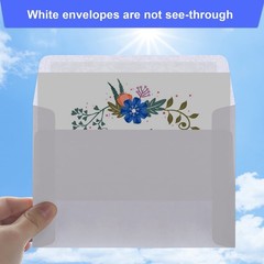 Blank Cards and Envelopes 4×6, 30 30 pcs A4 envelopes 30 cards, White