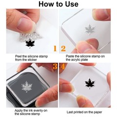 GLOBLELAND Autumn Leaves Clear Stamps for DIY Scrapbooking Fall Pumpkin Silic…