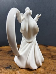 VTG Weddingstar Porcelain Cake Topper Dancing Couple w Heart 6″ 2004 Beautiful!