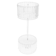 30*75cm Acrylic Flower Rack,2-tier Flower Stand With Hanging Pendants Forwedding