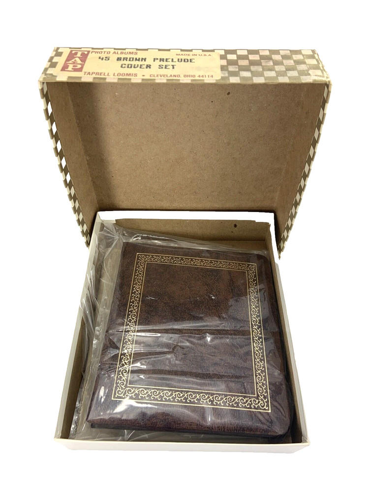NEW VTG TAP Taprell Loomis 45 Prelude COVER Set 5-1/2″ X 5″ Album USA Brown