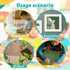 24 Pack Green Cardstock 8.5 x 11 inches Green Construction Paper, Thick Paper…