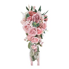 Cascading Bridal Bouquet Bride Roses Bouquet Romantic Tossing Bouquet
