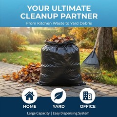 55-60 Gallon Trash Bags Heavy Duty 2.1 Mil – 39»x55» 100 Count Extra Thick …