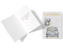 Wedding Card for Couple, Congratulations for Mr & Mrs | 5×7 folded 350gsm car…