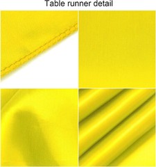 4x Yellow Satin 12″x 108» Table Runner Long Bright Silk Smooth Wedding Party