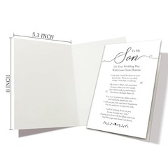 Son Gift Poem From Heaven on His Wedding, To My Son Wedding Blessing HLHK-6