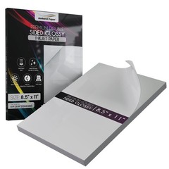 Premium Double Sided Glossy Inkjet Paper, 8.5″ x 11″ and 5″ x 8.5 x 11, White