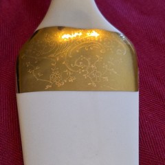 Wedding Cake Server VTG Gold Gilded Filigree Porcelain Dessert Pie Shabby Chic