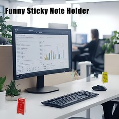 10 Pack Note Holder Clips Funny Sticky (12 x 18) inch, Yellow