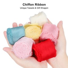 3 Rolls Silk Satin Ribbon, 1.5″ 10 Yards Chiffon Fabric Ribbon Olive Green