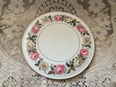 Royal Worcester~Royal Garden~Elgar Gateau Cake Plate 11″ In Dia. Made In England