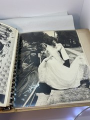 Vintage Wedding Album 17 Photos Ephemera 8”x10” Black and White 1953