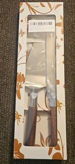 Cake Cutting Set for Wedding, Wood Cake Knife and Server Set, Vintage Pie Cak…