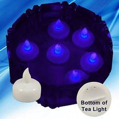 NEW 24 Purple Led Floating Floral Tea Light Candle for Wedding Centerpiece Decor