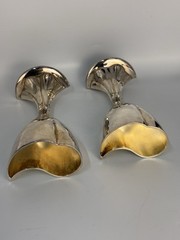 Things Remembered Silver Tone Engraved Champagne Flute Set of 2