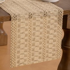MLMW Boho Table Runner 72 inches Farmhouse Rustic Vintage Home Decor Burlap D…