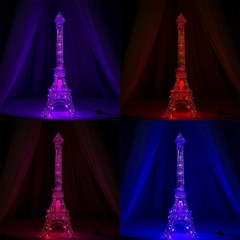 39″ tall Silver LED Lights Eiffel Tower Wedding Party Home Decorations WHOLESALE