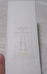 Lenox True Love 2-Piece Dessert Set Silver Plated Wedding Cake Serving With box