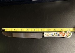 Aynsley ENGLISH FINE BONE CHINA Cottage Garden Cake Knife Server Stainless NEW