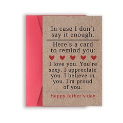 Sweet Fathers Day Cards Gifts for Boyfriend Husband, Happy Father’s Day Gift …