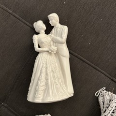 Lenox Wedding Cake Topper Bride & Groom Porcelain Mint with Box Free Ship in USA